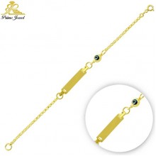 Gümüş Nazar Boncuklu  Bilezik/Bileklik     